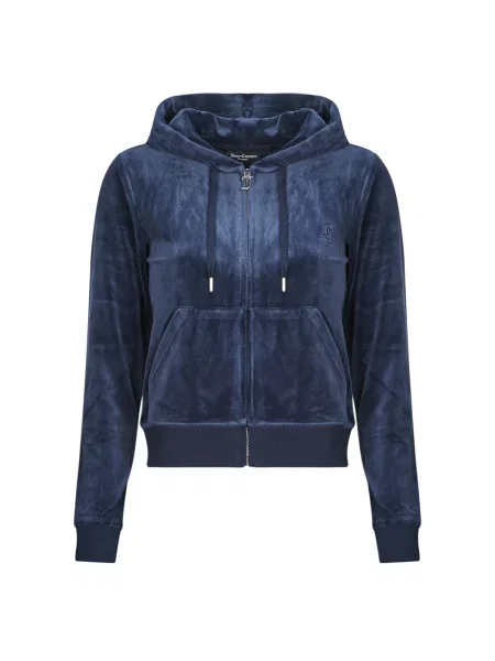 Juicy Couture Tepláková bunda Robertson tmavomodrá modrá