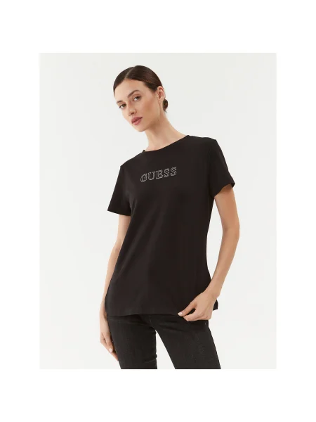 Guess Póló Regular Fit fekete