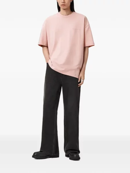Tricou Allsaints cu imagine roz