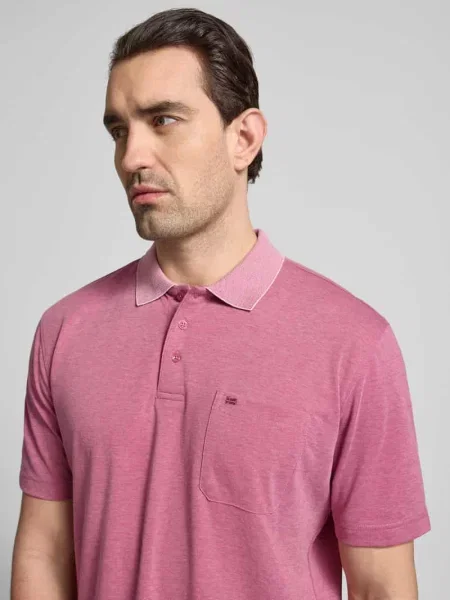 Koszulka polo o kroju regular fit z brustaszą Christian Berg Men