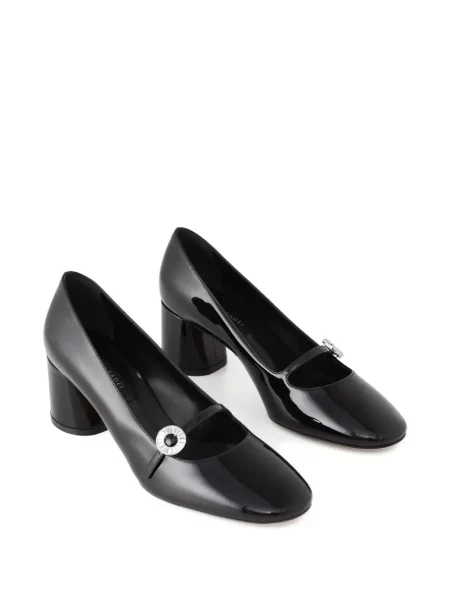 Pantofi cu toc Casadei de cristal negru