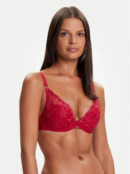 Chantelle Sutien cu armătură Fleurs roșu