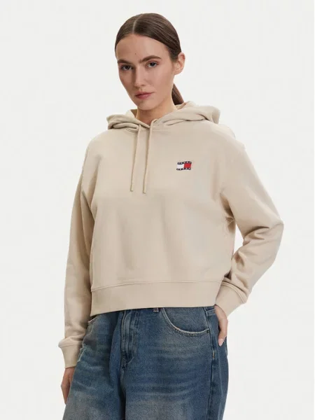 Tommy Jeans Μπλούζα Ανοιχτό μπεζ