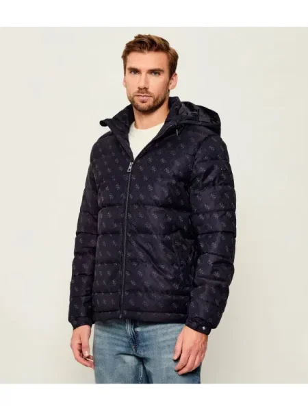 GUESS Geacă | Relaxed fit albastru