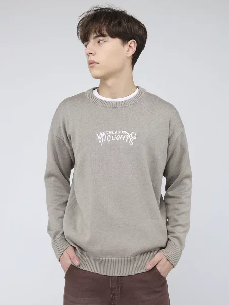 Джемпер YUKI бавовна/акрил сірий