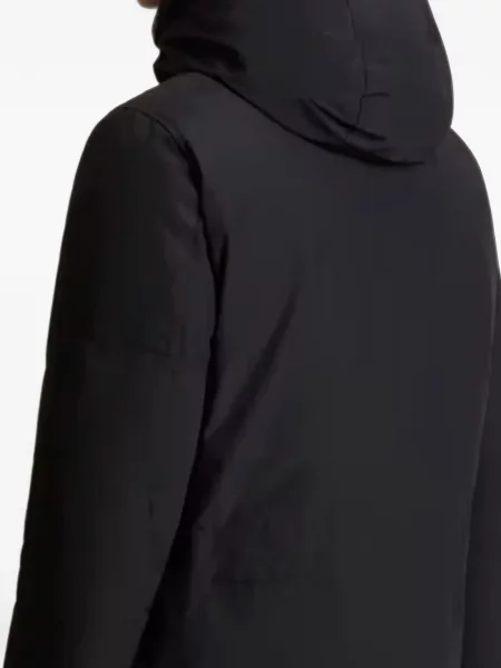 Palton Woolrich cu glugă negru