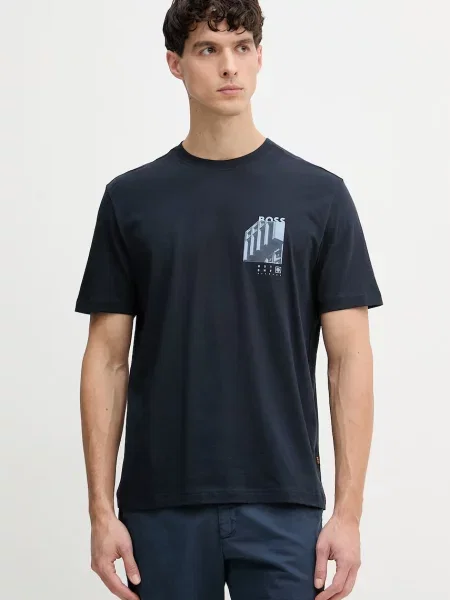 BOSS Orange T-shirt ανδρικό μπλε