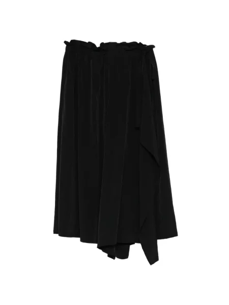 Fustă Y's asimetrică drapată negru