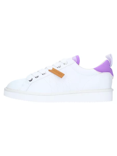 Sneakersy Panchic sznurowane skórzane białe