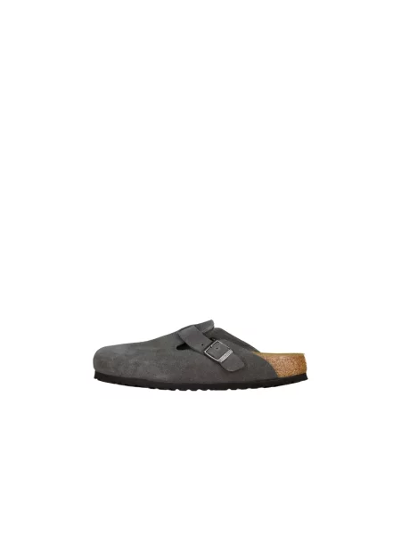Klapki mules Birkenstock szare