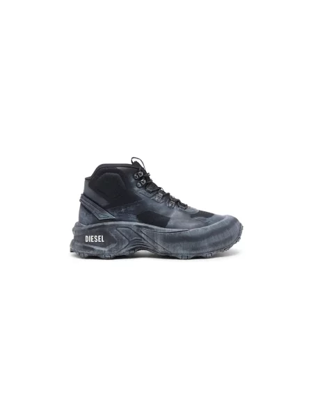 Sneakersy Diesel trekkingowe szare