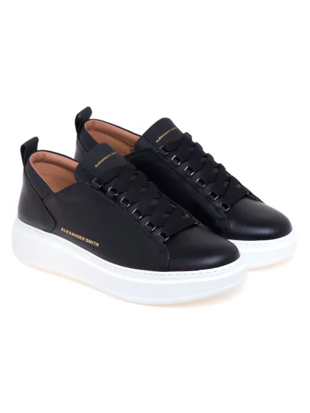 Sneakersy Alexander Smith skórzane czarne