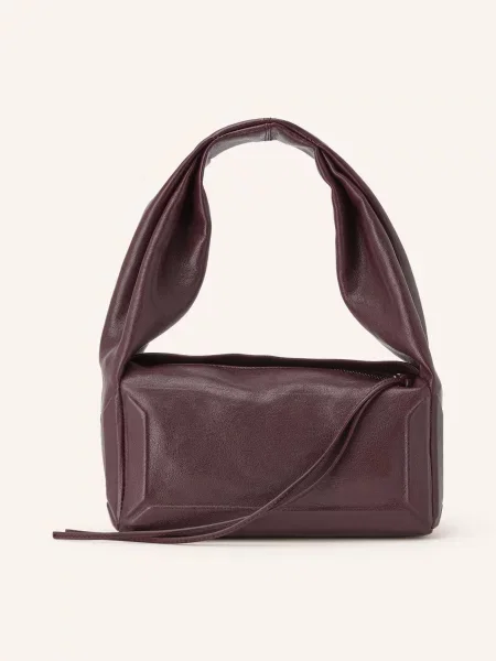 Maison Margiela Kabelka Box Bag East West Small tmavě červená
