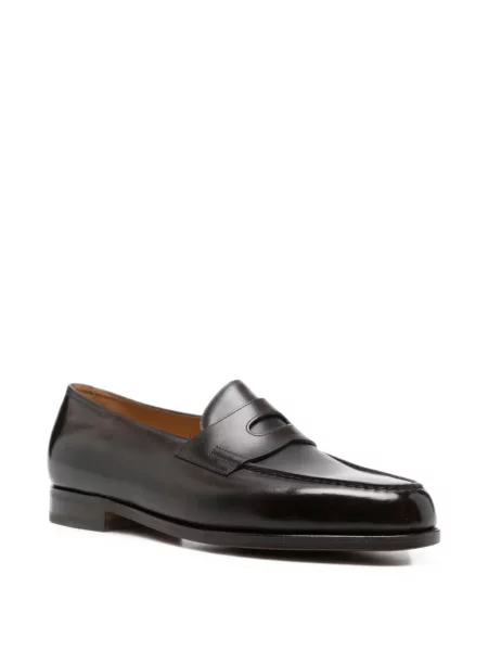 Pantofi loafer John Lobb din piele maro