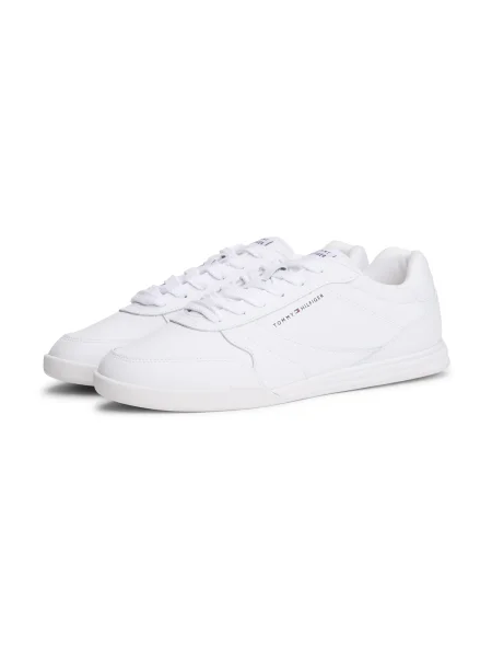 Sneakerși Tommy Hilfiger din piele alb
