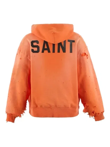 Hoodie Saint Mxxxxxx με φθαρμένο εφέ πορτοκαλί