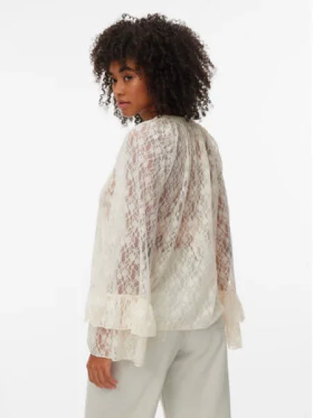 VERO MODA Blúzka VMLOULOU' biela