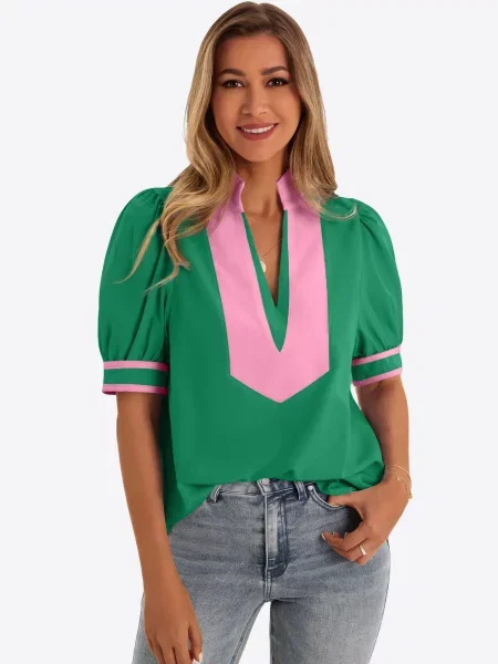 Imily Bela Bluză / roz verde
