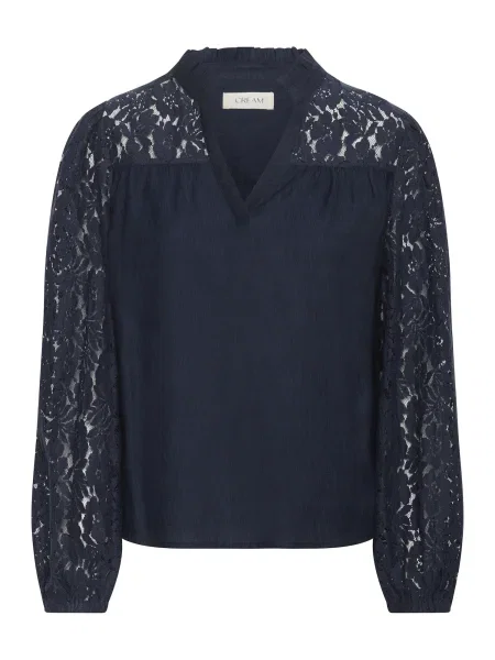 Cream Bluză bleumarin