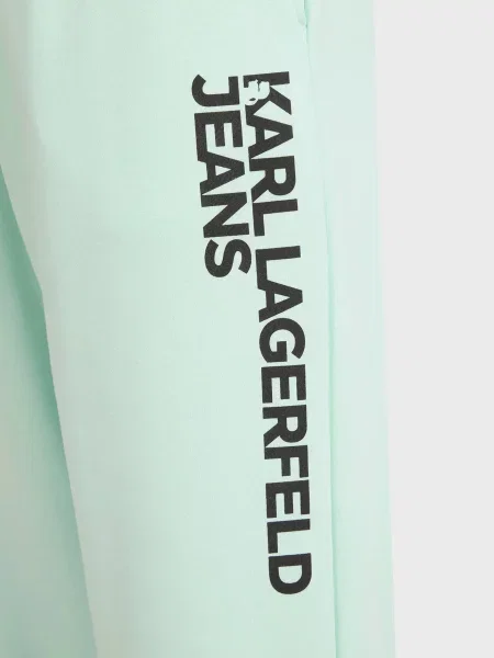 Спортивні штани Karl Lagerfeld Jeans бавовна/поліестер м'ятний