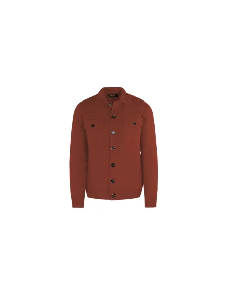 Kardigan Moorer wełniany brązowy