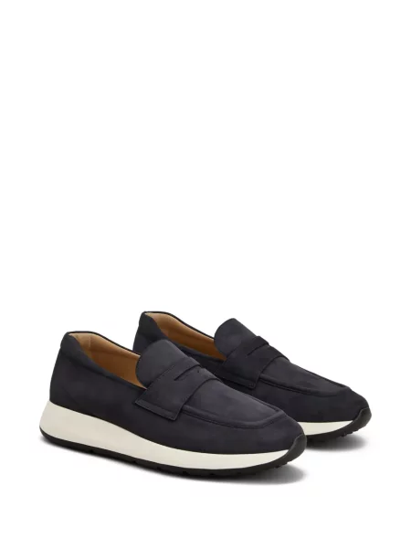 Pantofi loafer Tod's din piele de căprioară albastru