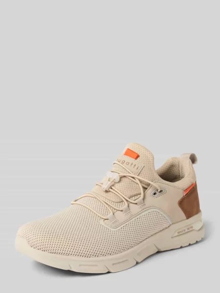 Sneakersy sznurowane model ‘Nubola’ Bugatti beżowe