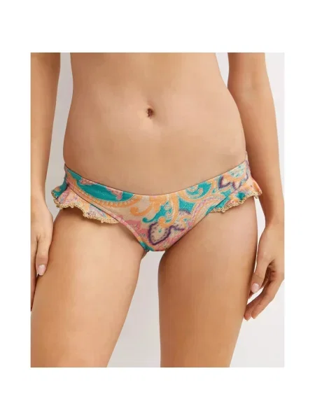 Lniane bikini Del Maar z falbankami