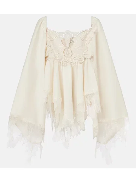 Bluză Blumarine din dantelă alb