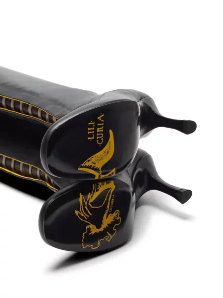 Офицерки Lili Curia с връзки с дантела черно