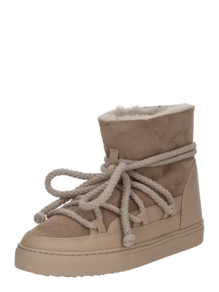 Kožené klasické kozačky Inuikii šedé