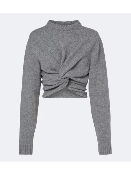 Decupat pulover Balenciaga de lână gri