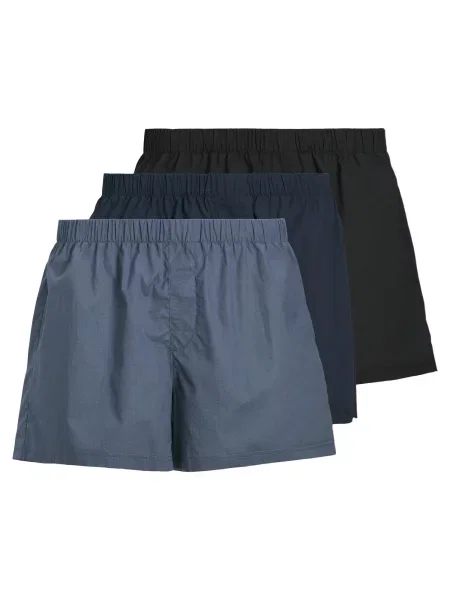 JACK & JONES Boxerky Milano modrá / námořnická modř černá