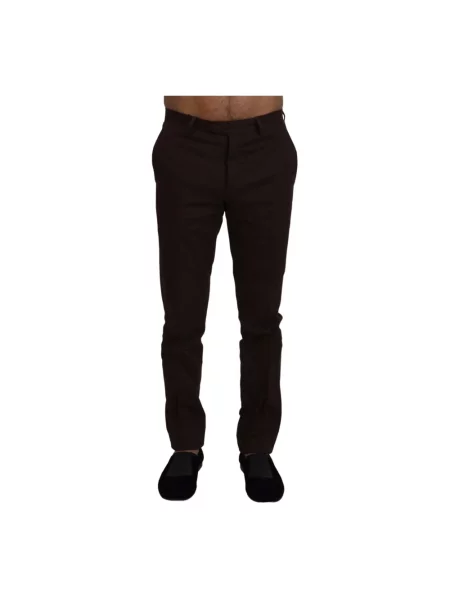 Spodnie Bencivenga eleganckie brązowe