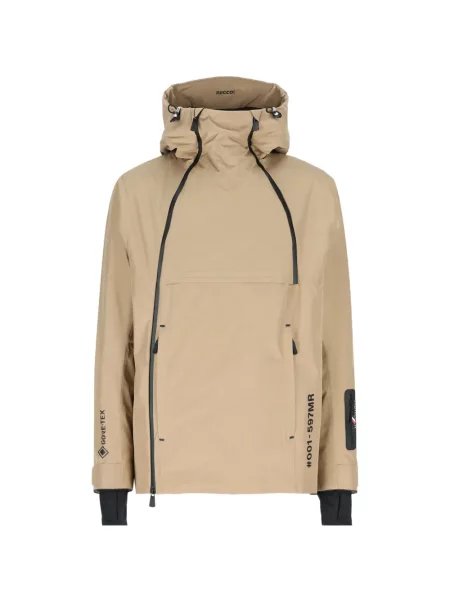 Kurtka Moncler Grenoble z kapturem z nadrukiem