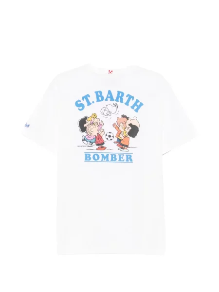 Tricou Mc2 Saint Barth cu imagine alb