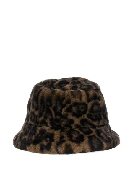 Pălărie Apparis cu imagine cu model leopard maro