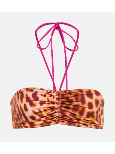 Bikini Stella Mccartney cu imagine cu model leopard