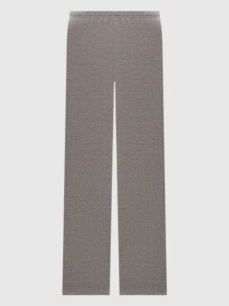 Меланжевые брюки The Row серые