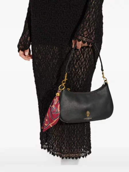 Kožená kabelka Kurt Geiger London černá
