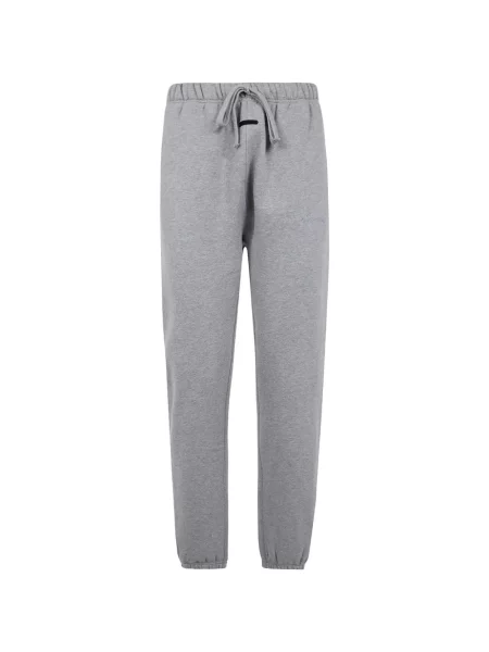 Pantaloni Fear Of God Essentials cu broderie alergare gri