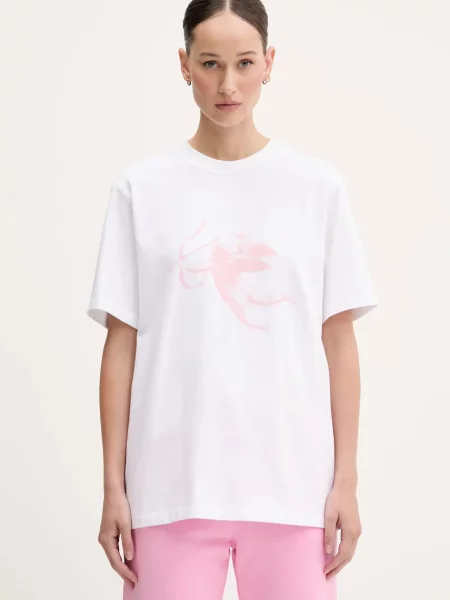 Тениска Fiorucci White Cupid Print Regular Fit T-Shirt дамска бяло