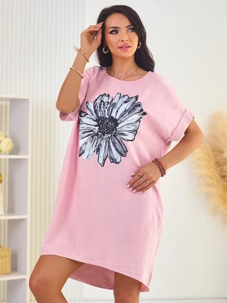 Rochie Resti cu model floral de costum negru