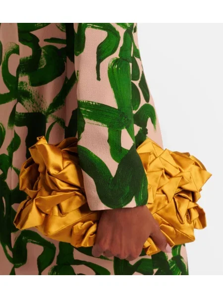 Rochie midi Dries Van Noten cu imagine până la genunchi de costum verde