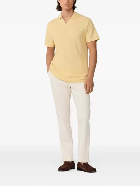 Tricou Hackett London cu decolteu în V galben