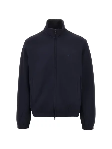 Hanorac cu fermoar Emporio Armani albastru