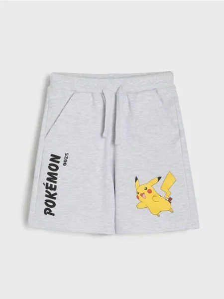 Sinsay Kraťasy Pokémon šedá