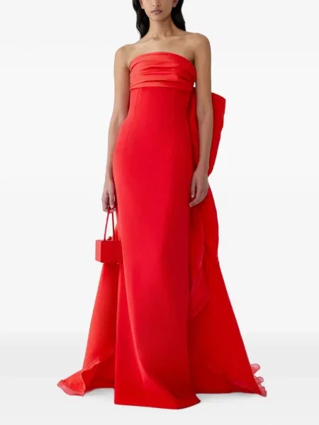 Rochie Carolina Herrera cu funde roșu
