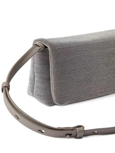 Body Brunello Cucinelli din piele gri