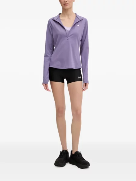 Με τιράντες αθλητικό σουτιέν Under Armour από διχτυωτό με αυτόγραφο μωβ